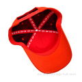 Gorra de béisbol de poliéster rojo